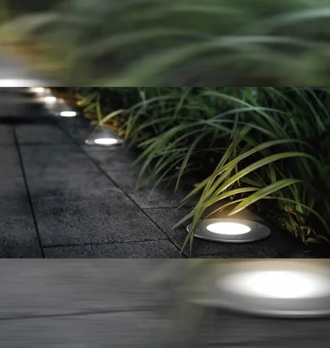 Встраиваемый светильник LED Piazza A6103IN-1SS Arte Lamp уличный IP67 матовый хром чёрный 1 лампа, плафон матовый хром в стиле хай-тек современный LED фото 3